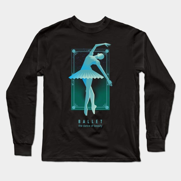 Ballerina- Ballet Dancer Long Sleeve T-Shirt by Vector-Artist